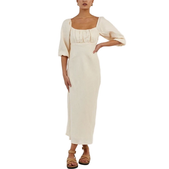 DISSH Dresses & Skirts - Dissh Lilah Linen Midi Dress Size 2
